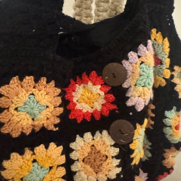 ON HOLD 💕Chasing Unicorns crocheted bag. Gently used, washed and hung to dry. - Picture 2 of 5